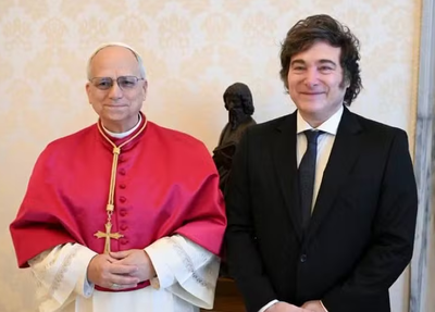 Milei se encontra com Papa Leão XIV no Vaticano