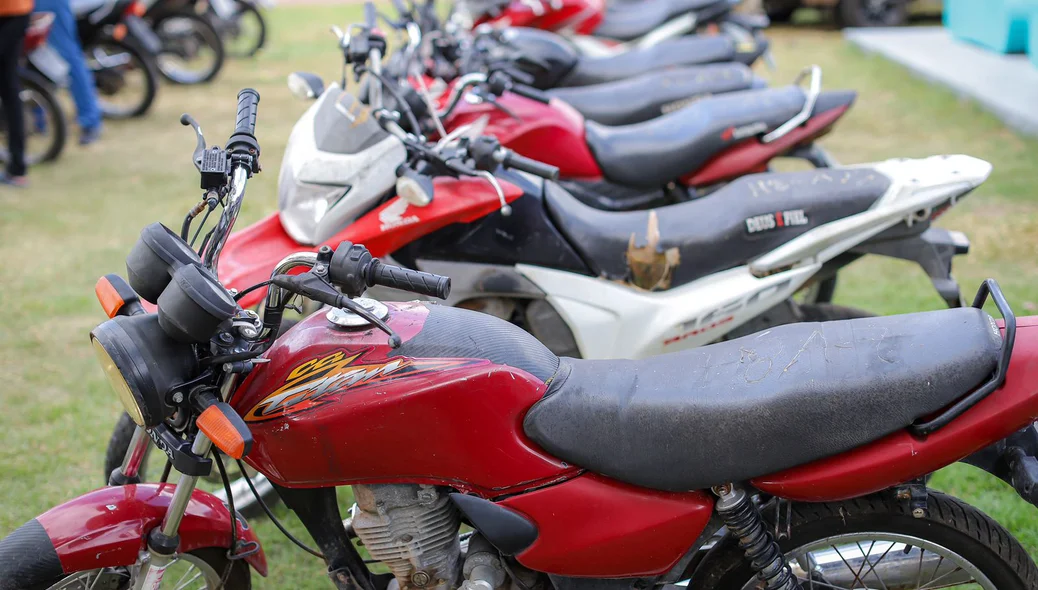 Motocicletas recuperadas durante operações
