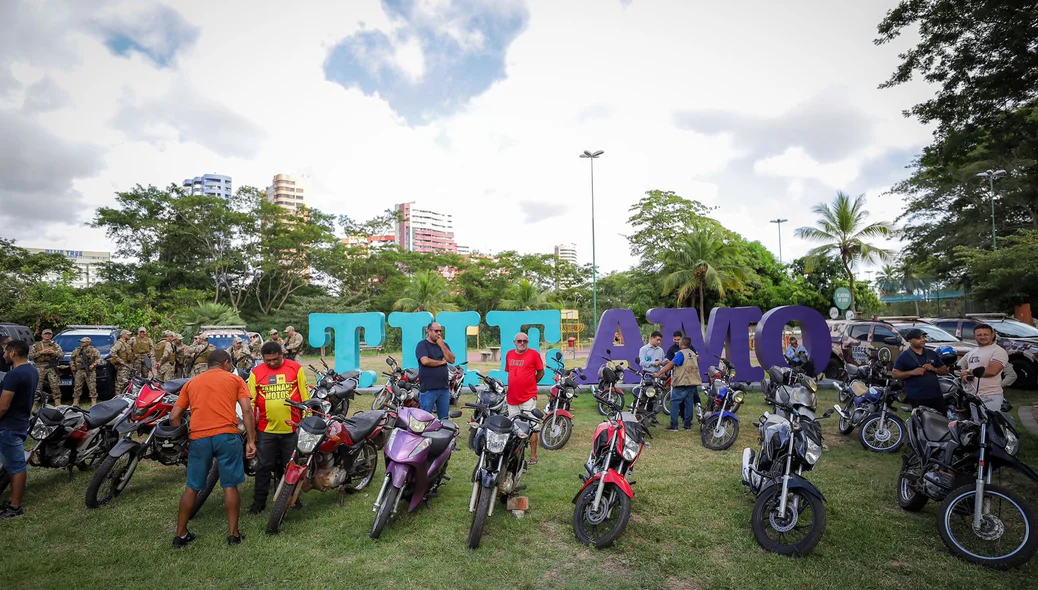 Motocicletas recuperadas foram devolvidas no Parque Potycabana