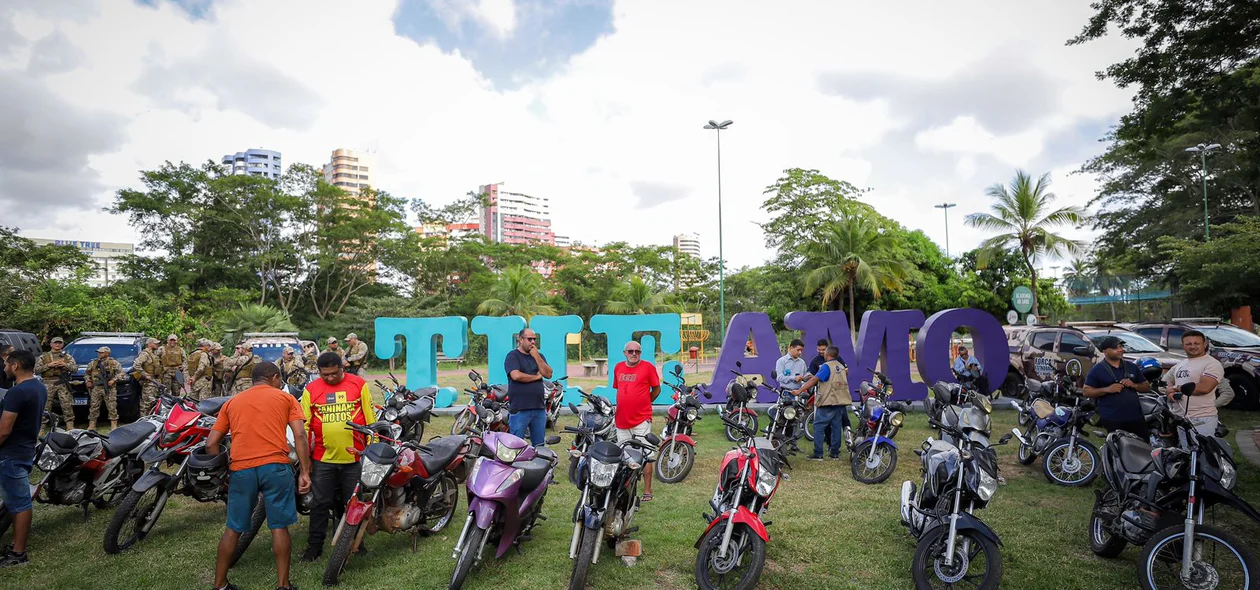 Motocicletas recuperadas foram devolvidas no Parque Potycabana
