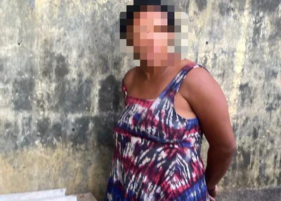 Mulher presa na Operação Ouro Sujo em Parnaíba