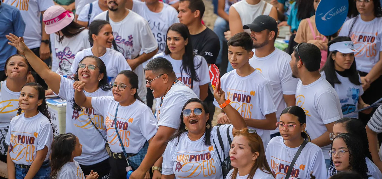 Multidão presente na Marcha para Jesus 2025