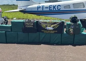 O avião decolou do Mato Grosso do Sul e pousou em uma pista clandestina.