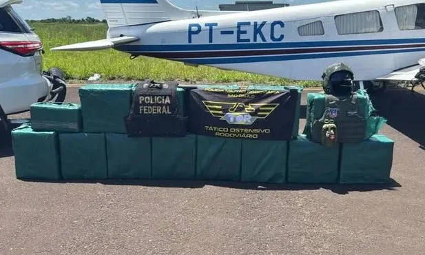 O avião decolou do Mato Grosso do Sul e pousou em uma pista clandestina.