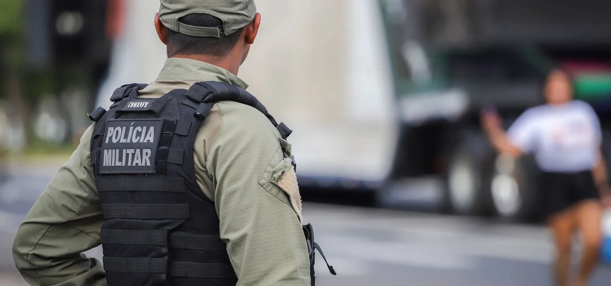 Policiamento assegurando segurando dos fieis na Marcha para Jesus 2025