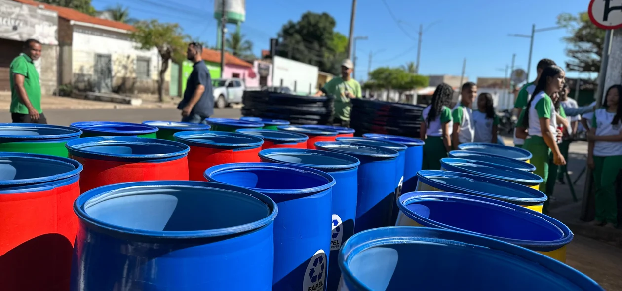 Pontos de reciclagem entregues