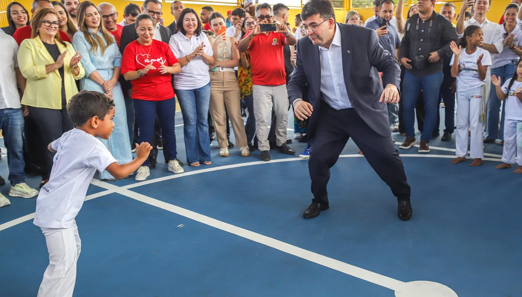 Quadra esportiva reformada