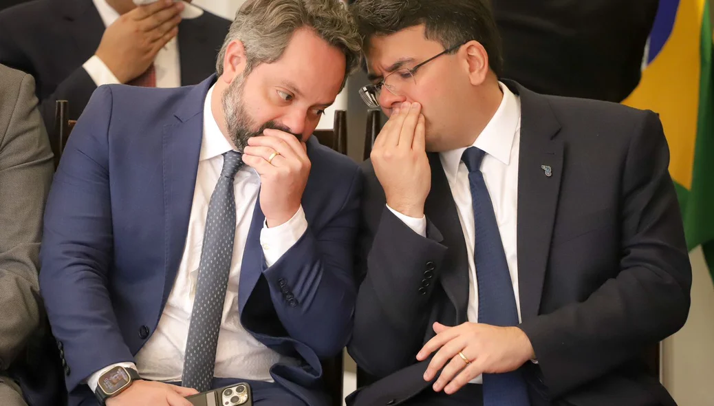 Secretário Marcelo Nolleto e o governador Rafael Fonteles