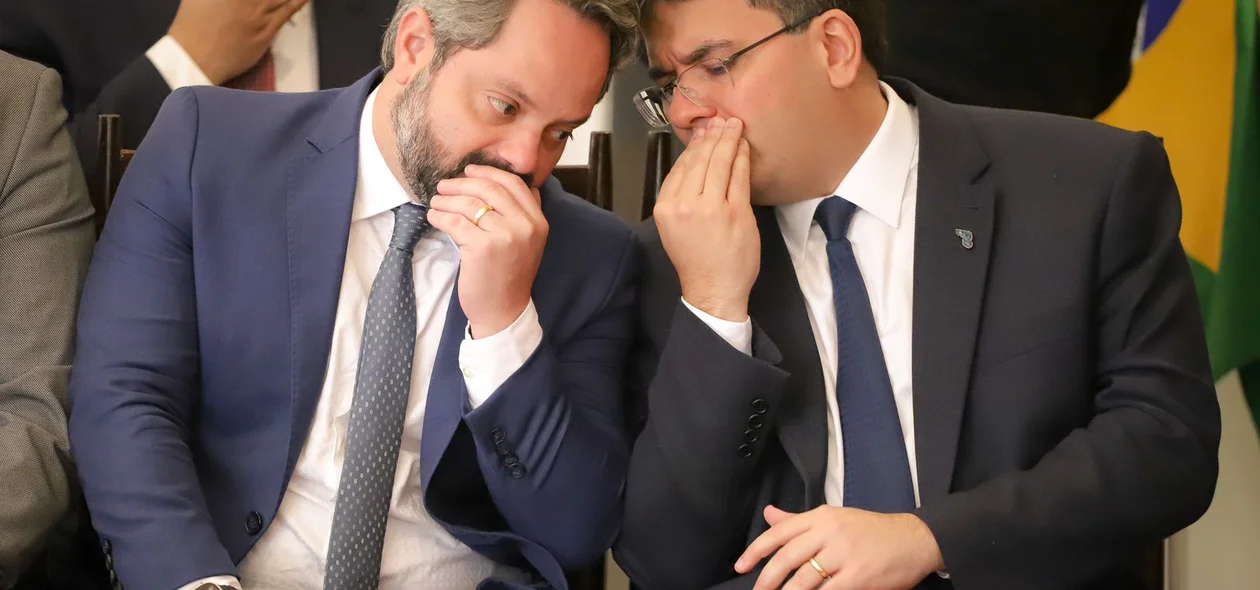Secretário Marcelo Nolleto e o governador Rafael Fonteles