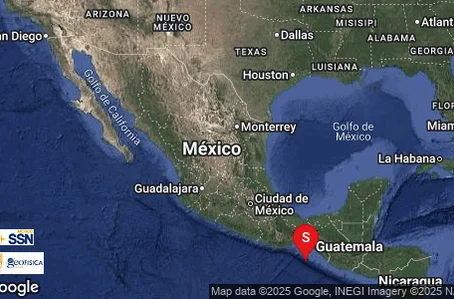 Terremoto registrado no México