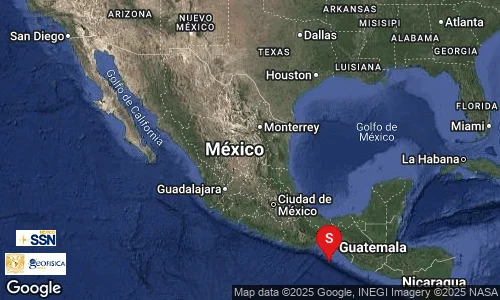 Terremoto registrado no México
