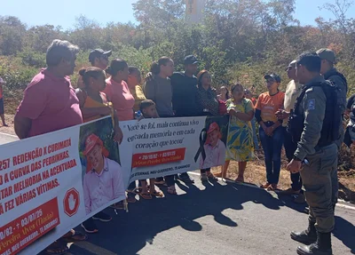 A manifestação foi pacífica e acompanhada por equipes da Polícia Militar