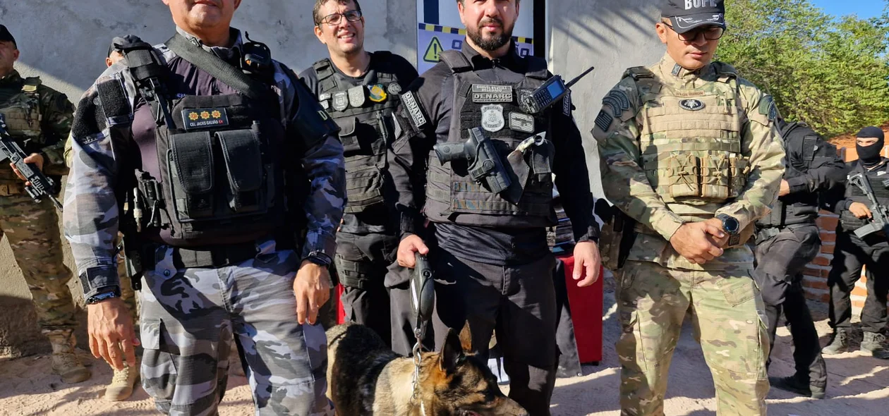 A operação teve apoio da PM