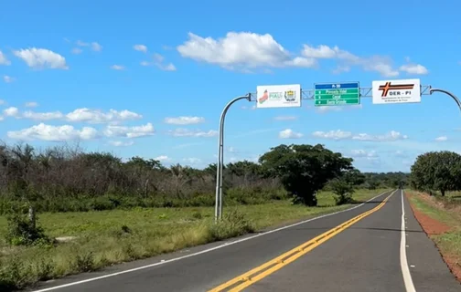 A rota inicia em Cocal, na PI-309