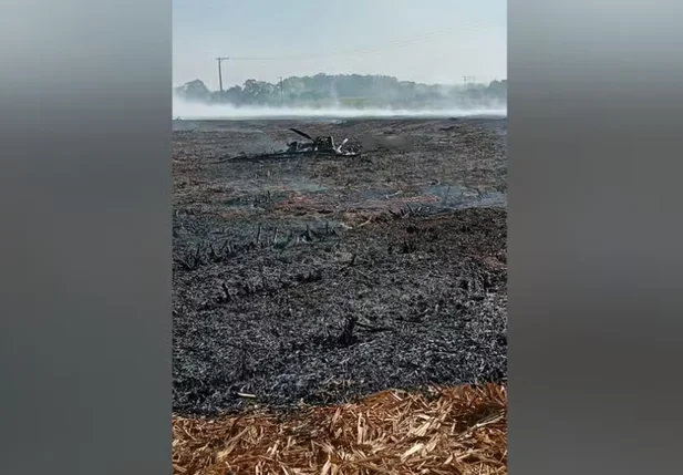 Aeronave caiu em Bocaina, no estado de São Paulo