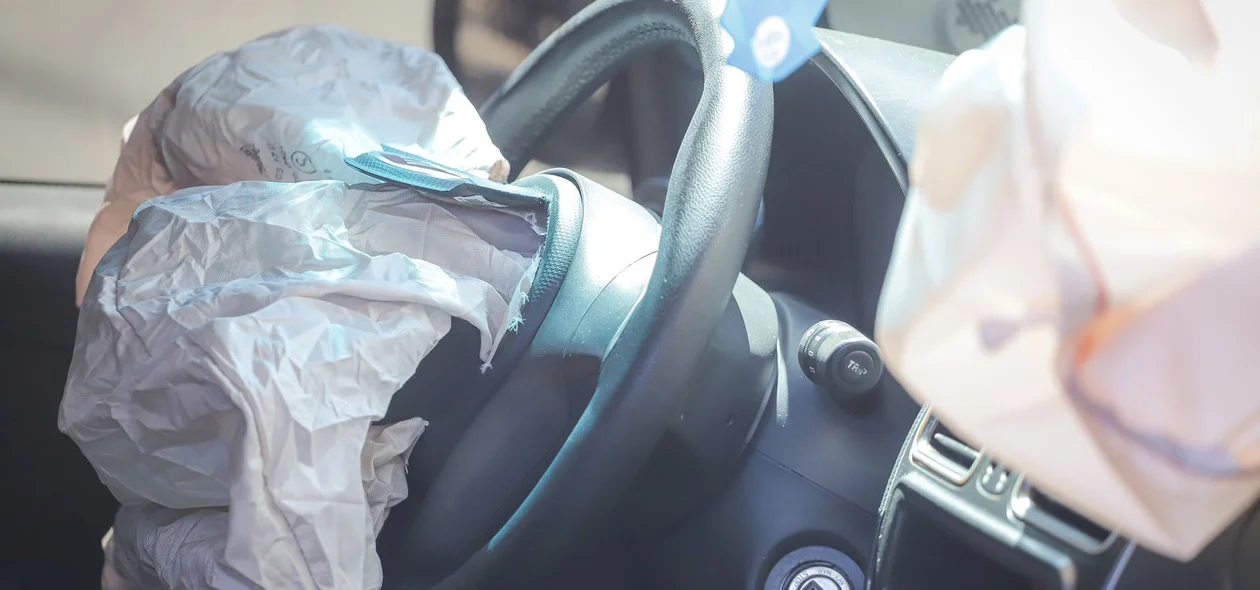 Airbags do automóvel foram acionados