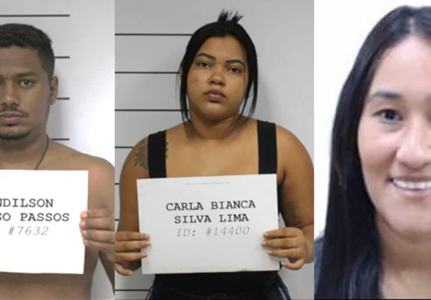 Alandilson e suas duas ex-mulheres, Carla Bianca e Poliana Bezerra
