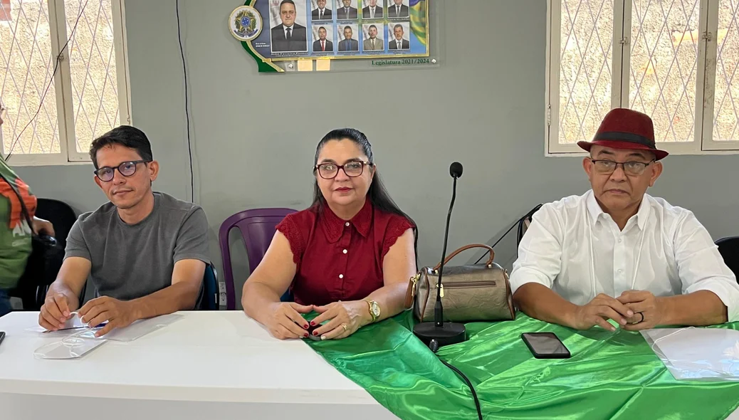 Autoridades no evento