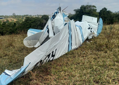 Avião de pequeno porte cai e mata duas pessoas em Rio Preto