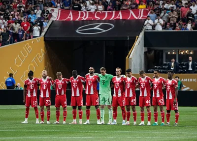 Bayern de Munique durante partida contra PSG