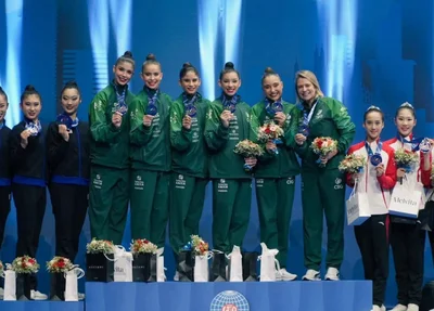 Brasil conquista ouro inédito na Copa do Mundo de ginástica rítmica