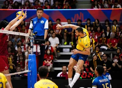 Brasil venceu o Japão pela Liga das Nações de vôlei