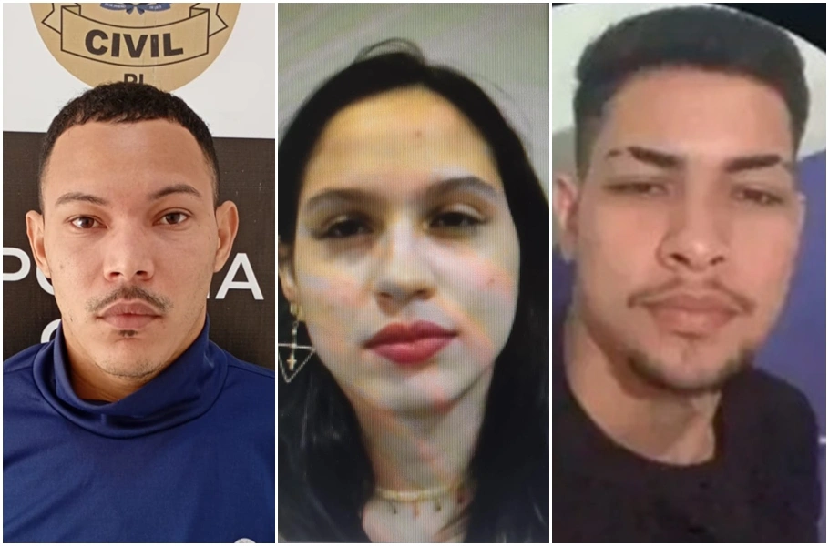 Breno Ronald, Sabrina Grazyele e a vitima Alef Oliveira