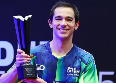 Calderano é campeão do WTT Buenos Aires