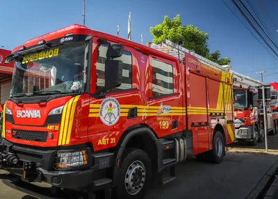 Caminhão do Corpo de Bombeiros