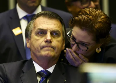 Carla Zambelli e Jair Bolsonaro