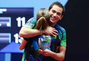 Hugo Calderano e Bruna Takahashi derrotam anfitriões e avançam às quartas do Smash dos EUA