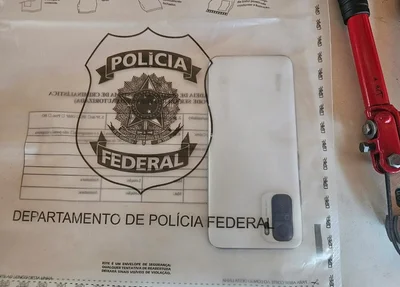 Celular apreendido ela PF