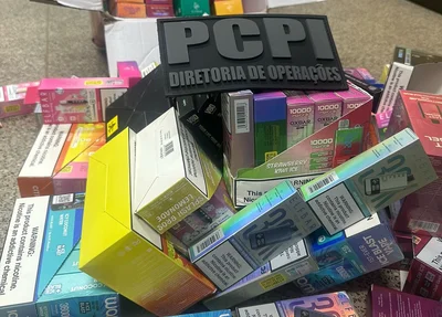 Cigarros eletrônicos apreendidos