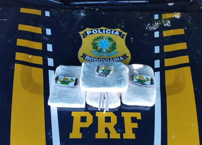 Cocaína apreendida pela PRF em Picos