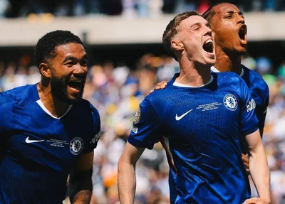 Cole Palmer comemora gol sobre o Chelsea no Mundial