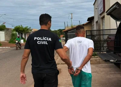 Condução do preso pela a delegacia de José de Freitas
