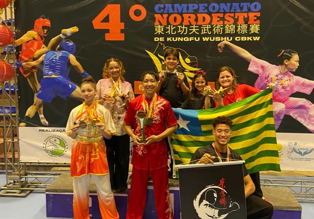 Delegação piauiense de Kung Fu