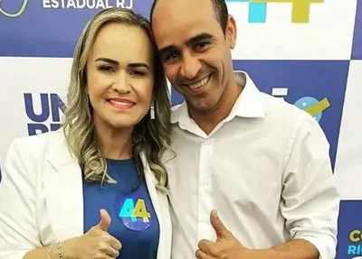 Deputada Daniela Waguinho e Rafael da Fonseca Carvalho