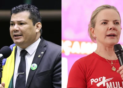 Deputado Gilvan da Federal e Gleisi Hoffmann