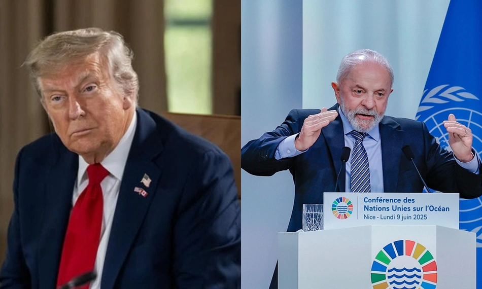 Donald Trump e Luiz Inácio Lula