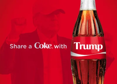 Donald Trump lança campanha com a Coca-Cola