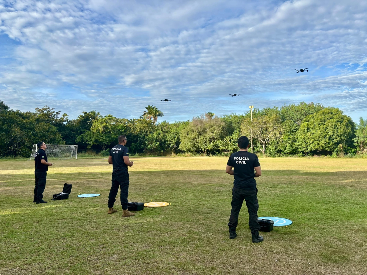 Drones utilizados pela Polícia Civil do Piauí