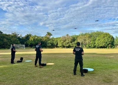 Drones utilizados pela Polícia Civil do Piauí
