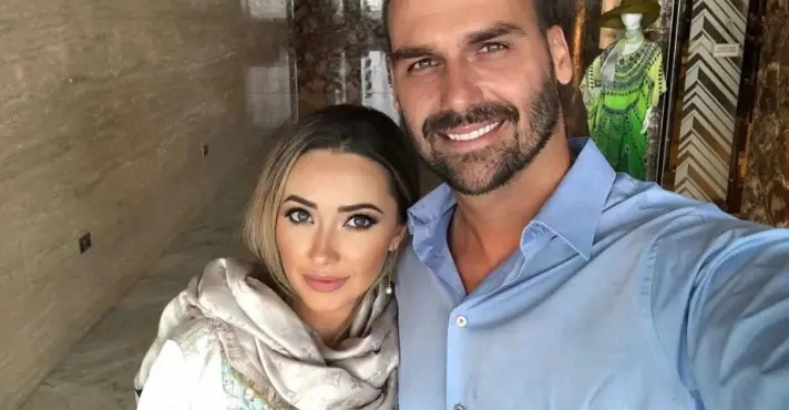 Eduardo Bolsonaro e sua esposa, Heloísa
