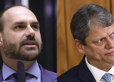Eduardo Bolsonaro e Tarcísio de Freitas
