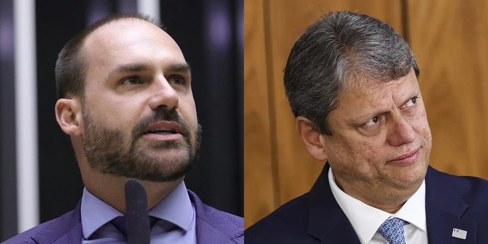 Eduardo Bolsonaro e Tarcísio de Freitas