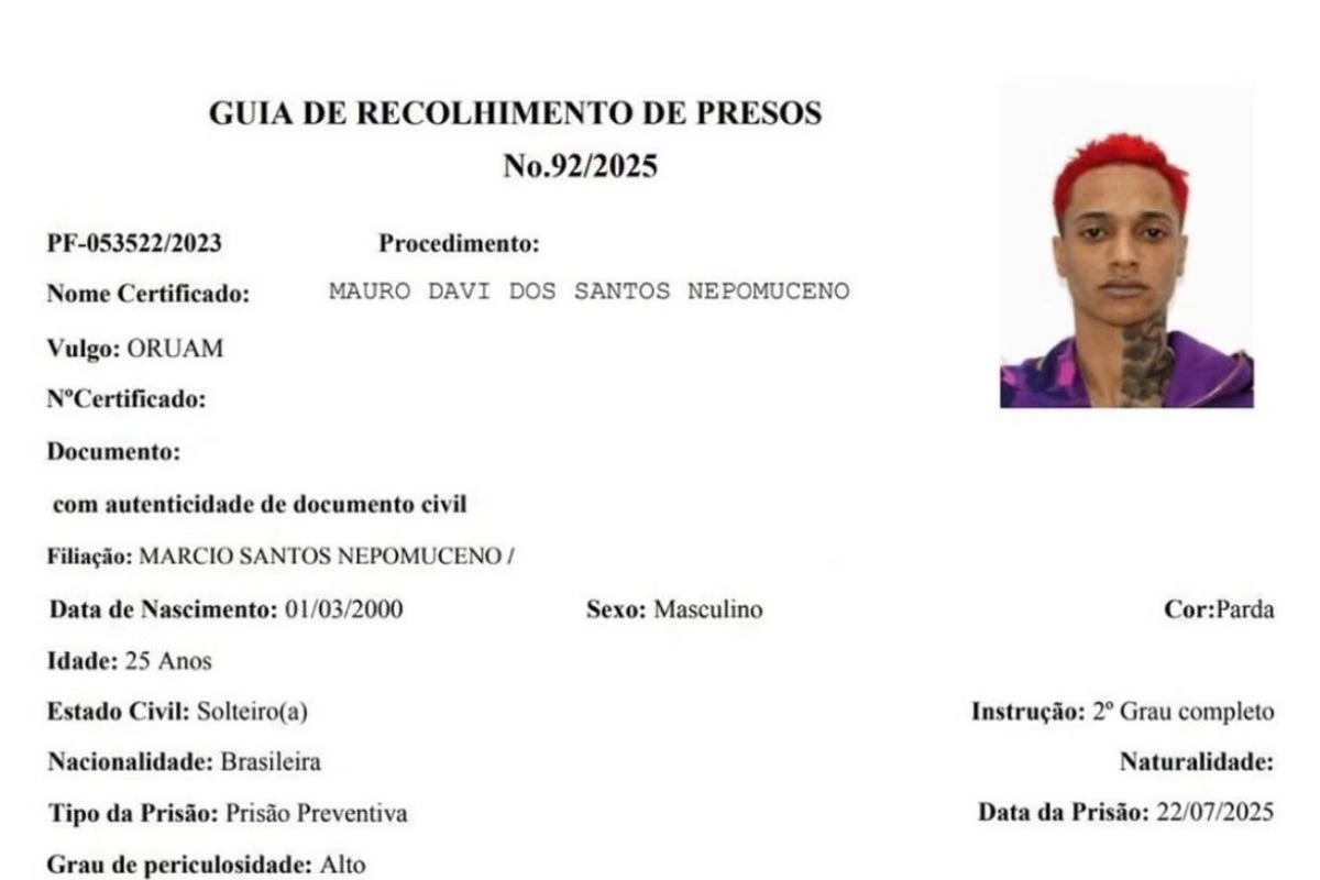 Ficha do Oruam