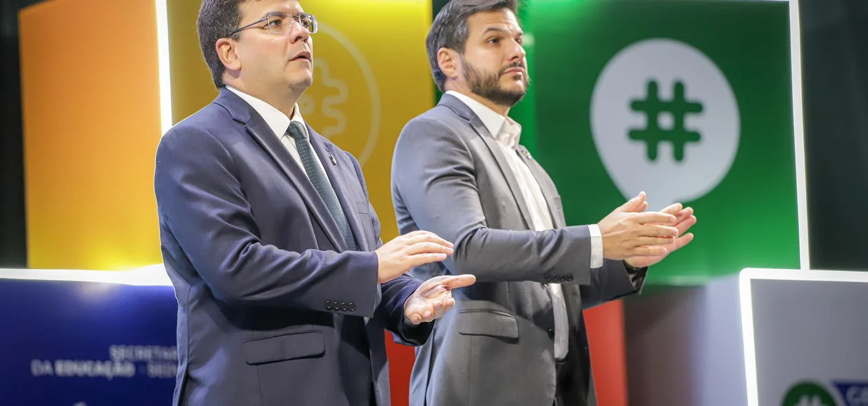 Governador Rafael Fonteles e secretário Washington Bandeira