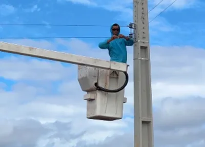Iluminação pública em Nossa Senhora de Nazaré