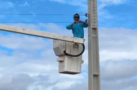 Iluminação pública em Nossa Senhora de Nazaré